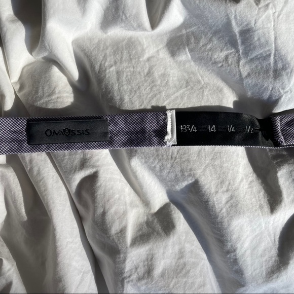 Onassis bow tie tiny purple checks - Picture 6 of 7